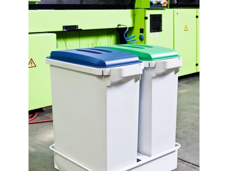 Alternativ bild 0 för Durable Lock Durabin 60l röd
