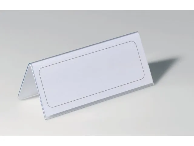 Alternativ bild 0 för Durable Namnskylt, dubbelsidig, genomskinlig, 61/122 x 150 mm