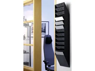 Produktfoto för Durable Tidningsställ, FLEXIBOXX, monteras på vägg, 12 fack, A4, svart