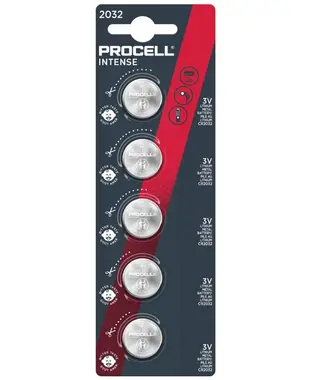 Produktfoto för Duracell Batterie Procell - CR2032 Intense Lithium 5er Blis