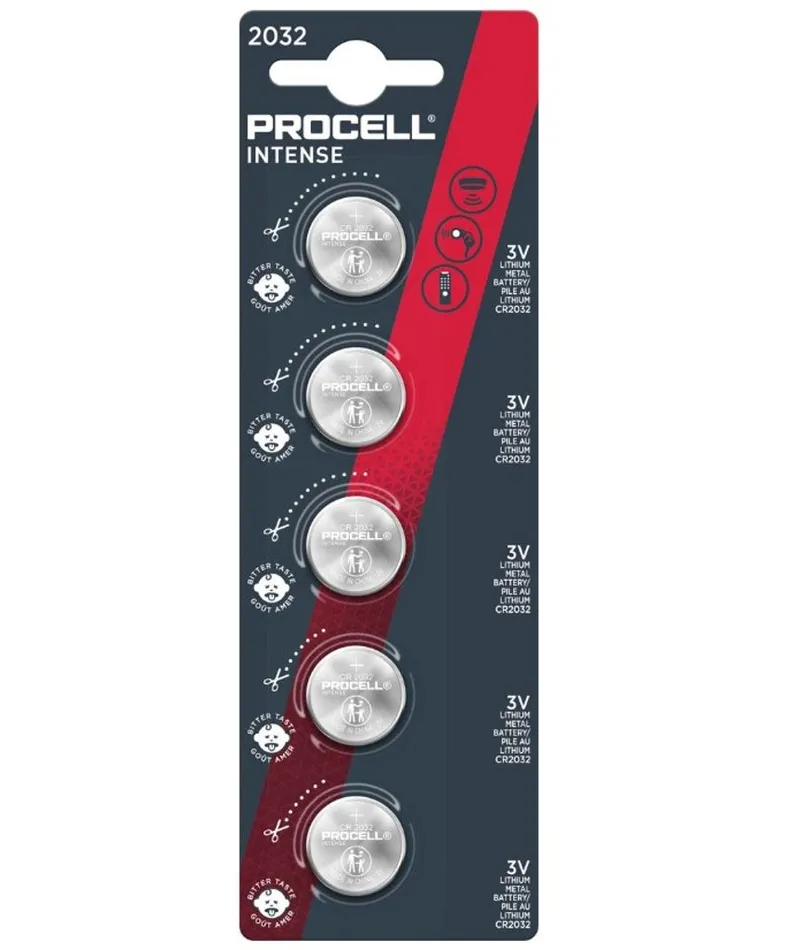 Alternativ bild 0 för Duracell Batterie Procell - CR2032 Intense Lithium 5er Blis