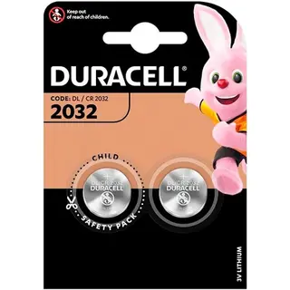 Produktfoto för Duracell Litiumbatteri DL2032 (CR2032), 2 st