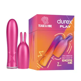 Produktfoto för Durex Play 2 in 1 Vibrator och Teaser Tip