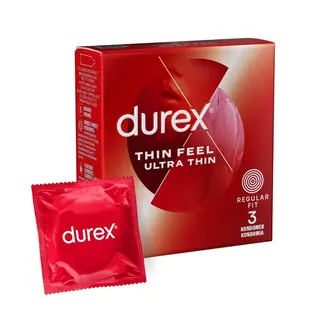 Produktfoto för Durex Thin Feel Ultra Thin Kondomer 3 st