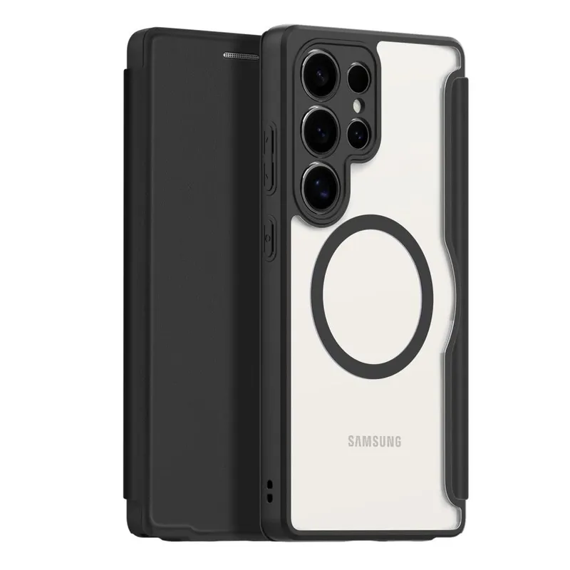 Alternativ bild 0 för Dux Ducis Galaxy S25 Ultra Plånboksfodral MagSafe Skin X Pro - Svart