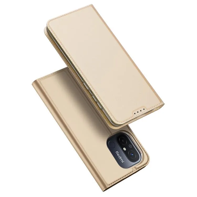 Alternativ bild 0 för Dux Ducis Xiaomi Redmi 12C Plånboksfodral med stativ - Guld