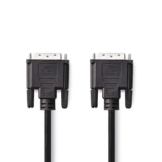 Produktfoto för DVI-kabel, DVI-D 24+1-Pin Hane till DVI-D 24+1-Pin Hane, 1080p, 10m