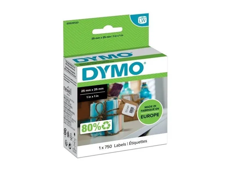 Alternativ bild 0 för Dymo Etikett S0929120 25x25mm