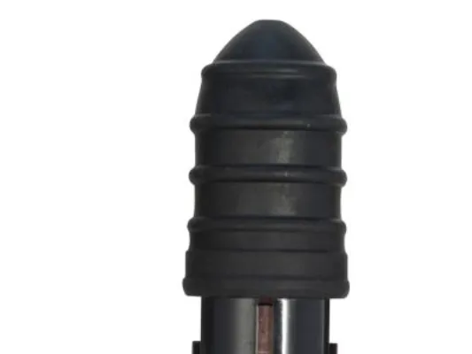Alternativ bild 0 för E-line plug svart - Schuko gummi, slagtålig, 230/16A, IP44