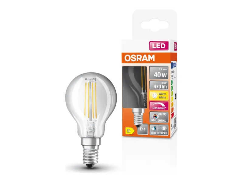 Alternativ bild 0 för E14 dimbar LED 3,4W 2700K