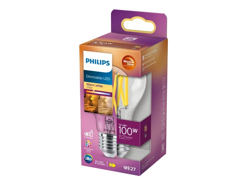 Alternativ bild 0 för E27 10,5W LED Fil Normal