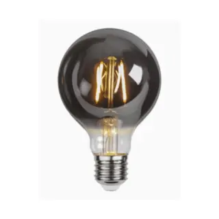 Produktfoto för E27 Globlampa LED 1,8W 2100K rökfärgat glas