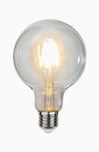 Produktfoto för E27 Lampa LED G95 4,7W /(40W) 2700K