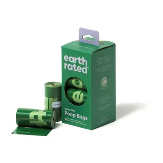 Produktfoto för Earth Rated PCR Bajspåsar Lavendel (120 påsar)