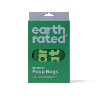 Produktfoto för Earth Rated PCR Bajspåsar med Handtag Lavendel 120-pack