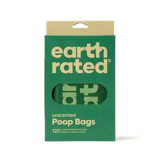 Produktfoto för Earth Rated PCR Bajspåsar med Handtag Oparfymerade 120-pack