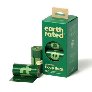 Produktfoto för Earth Rated PCR Bajspåsar Oparfymerade (120 påsar)