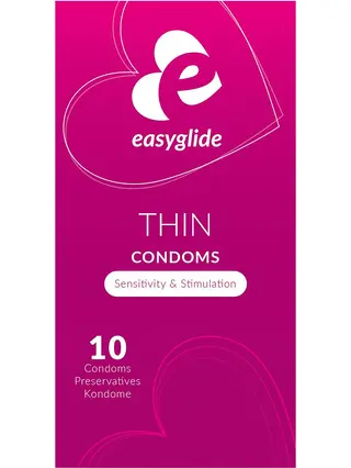 Produktfoto för EasyGlide: Extra Thin Condoms, 10-pack