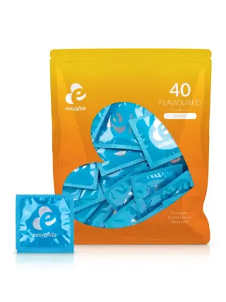Produktfoto för EasyGlide: Flavoured Condoms, 40-pack