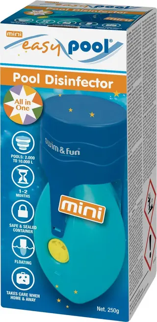 Produktfoto för EasyPool Mini - Vandvård till pooler: 2 000 - 10 000 L - 250 g. - All in one