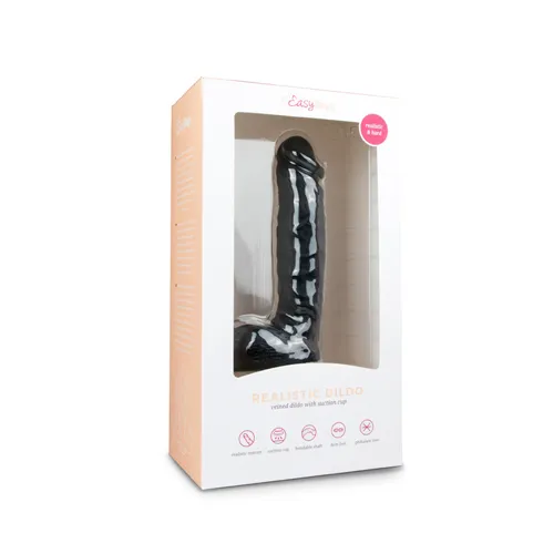 Bild 2 för Easytoys Realistic Dildo Black 22,5 cm