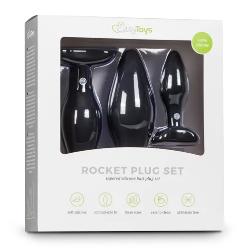 Bild 2 för Easytoys Rocket Buttplug Set