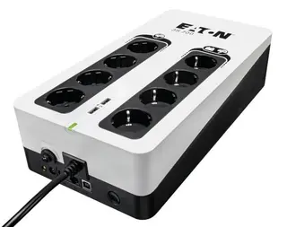 Produktfoto för Eaton 3S700D 3S Gen2 UPS DIN 700 VA 420 W Input: Schuko Outputs: (4) Schuko (4) Schuko surge only USB Communication USB charge (2)