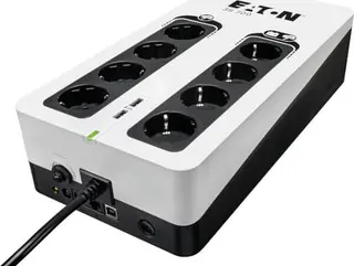 Produktfoto för Eaton 3S700D 3S Gen2 UPS DIN 700 VA 420 W Input: Schuko Outputs: (4) Schuko (4) Schuko surge only USB Communication USB charge (2)