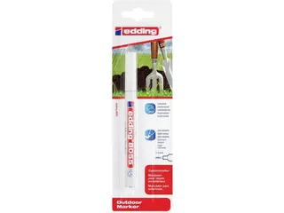 Produktfoto för edding 8055 outdoor - Markering - permanent - för metall, plast, kartong - vit - 1-2 mm