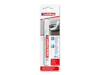 Produktfoto för Edding 8180, 1 styck, Mejselspets, Vit, Plast, Rund, 4 mm
