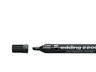 Produktfoto för edding Märkpenna 2200 C, permanent, med snedskuren spets, 1–5 mm, svart