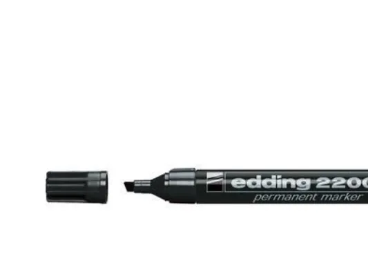 Alternativ bild 0 för edding Märkpenna 2200 C, permanent, med snedskuren spets, 1–5 mm, svart