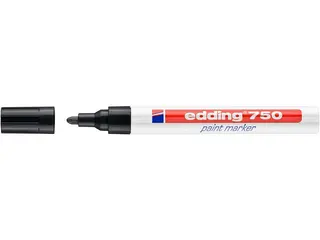 Produktfoto för edding Märkpenna 750 med rund spets, 2 - 4 mm, svart