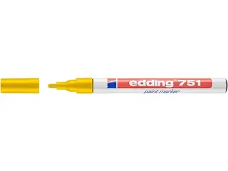 Produktfoto för edding Märkpenna 751, 1 - 2 mm, gul