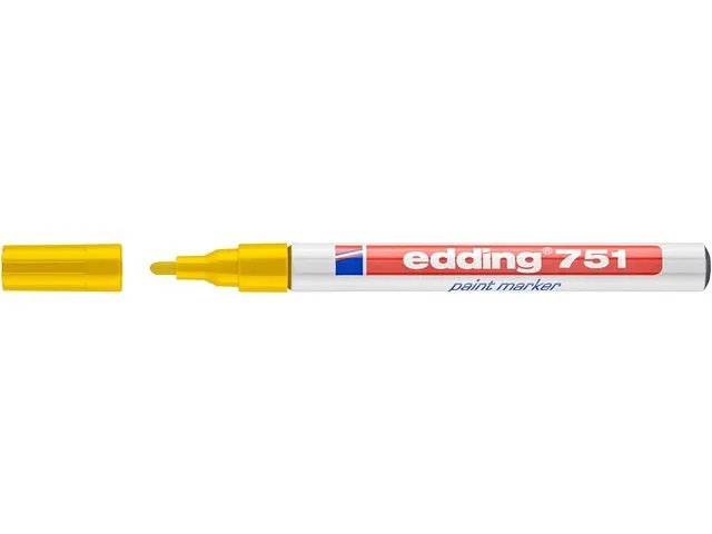 Alternativ bild 0 för edding Märkpenna 751, 1 - 2 mm, gul