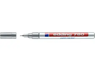 Produktfoto för edding Märkpenna 780 med 0,8 mm, silver