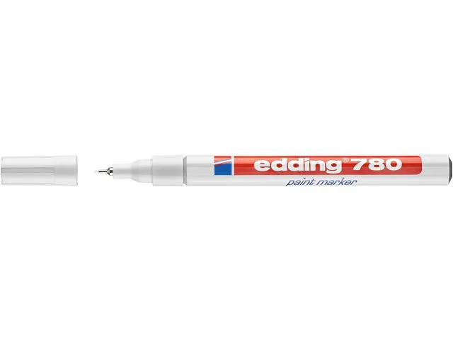 Alternativ bild 0 för edding Märkpenna 780 med 0,8 mm, vit