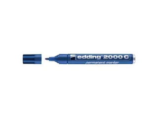 Produktfoto för edding Märkpenna Permanent 2000 C med 1,5 - 3 mm, blå