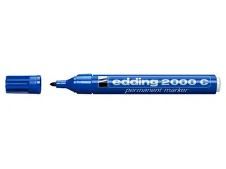 Produktfoto för edding Märkpenna Permanent 2000 C med 1,5 - 3 mm, blå