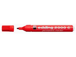 Produktfoto för edding Märkpenna Permanent 2000 C med 1,5 - 3 mm, Röd