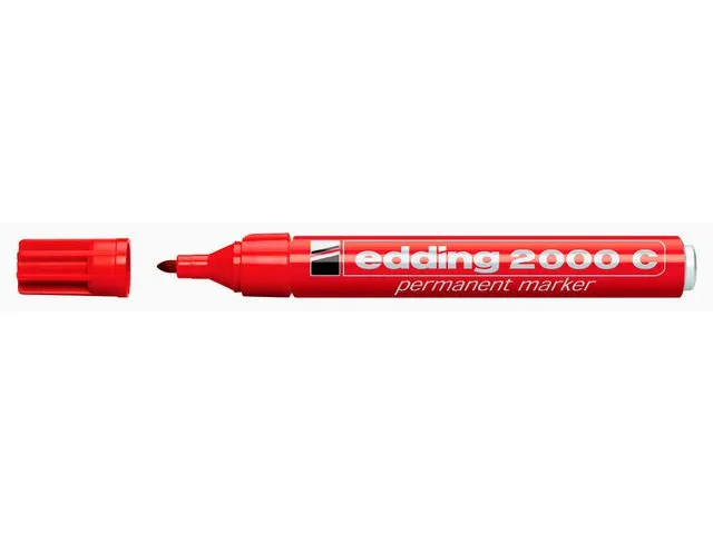 Alternativ bild 0 för edding Märkpenna Permanent 2000 C med 1,5 - 3 mm, Röd