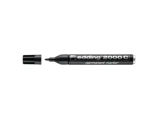 Produktfoto för edding Märkpenna Permanent 2000 C med 1,5 - 3 mm, svart