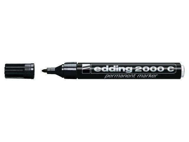 Alternativ bild 0 för edding Märkpenna Permanent 2000 C med 1,5 - 3 mm, svart