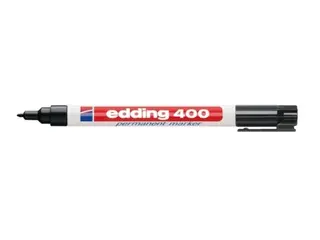 Produktfoto för edding Märkpenna Permanent 400 med rund spets, 1 mm, svart