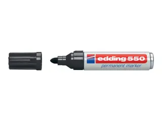 Produktfoto för edding Märkpenna Permanent 550 med 3 - 4 mm, svart