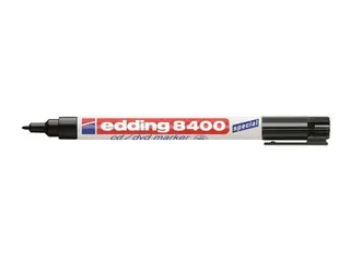 Produktfoto för edding Märkpenna Permanent 8400 CD/DVD/BD med 0,5 - 1 mm, svart