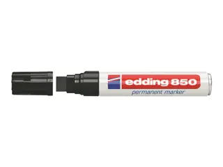 Produktfoto för edding Märkpenna, permanent, 850 i jumbo-storlek med snedskuren spets, 5 - 15 mm, svart
