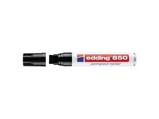 Produktfoto för edding Märkpenna, permanent, 850 i jumbo-storlek med snedskuren spets, 5 - 15 mm, svart
