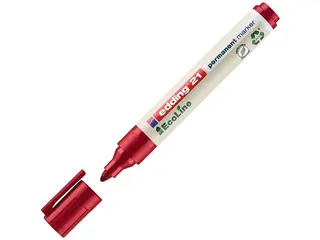 Produktfoto för edding Märkpenna permanent EcoLine 21, 1,5 - 3 mm, olika färger, 4-pack