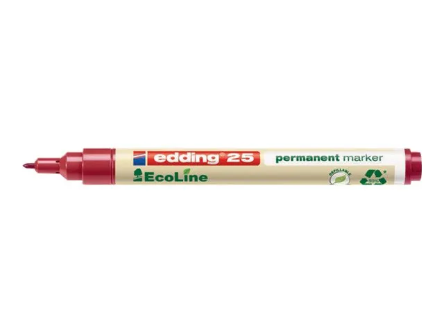 Alternativ bild 0 för edding Märkpenna permanent EcoLine 25, 1 mm, röd